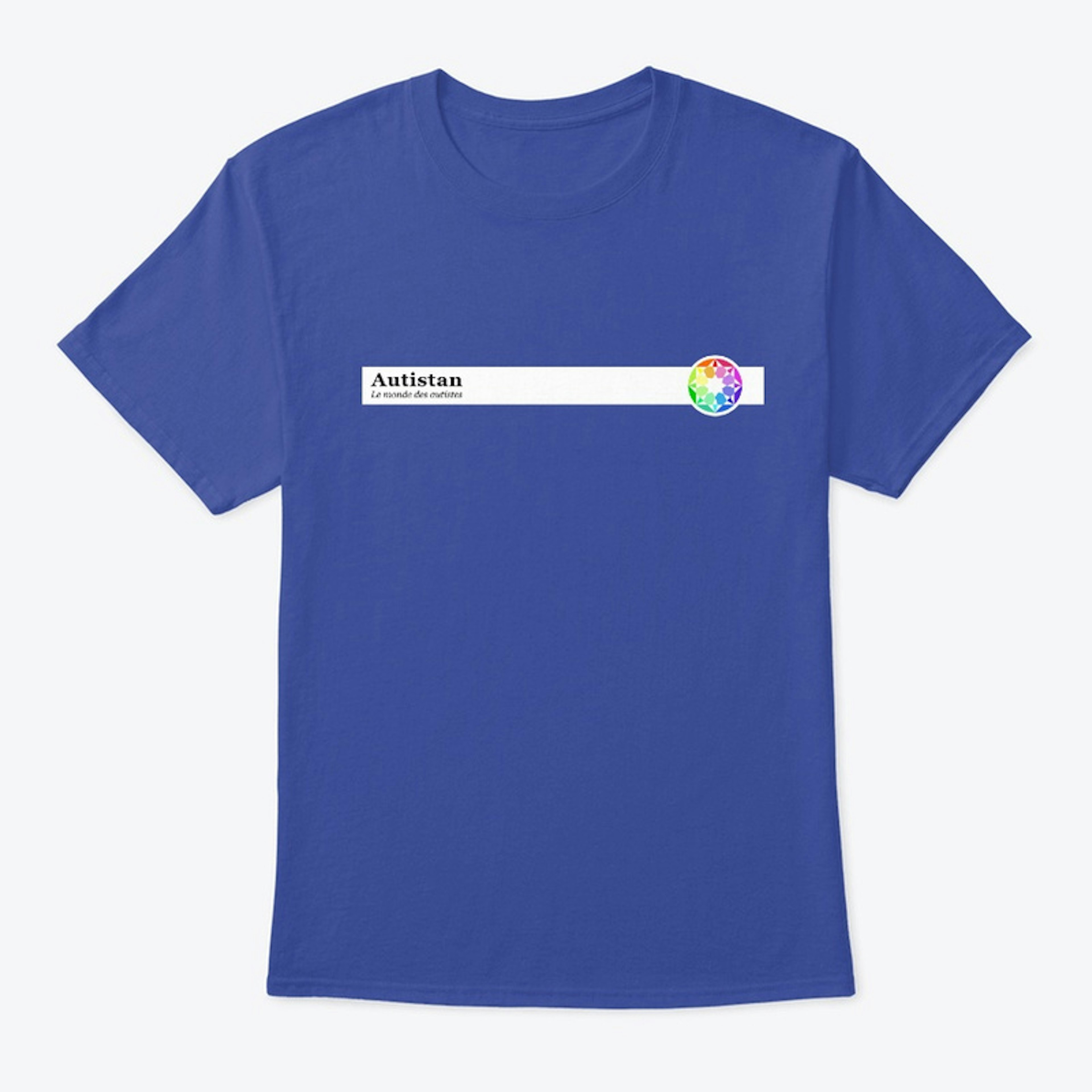 T-shirt minimaliste de l'Autistan [FR]
