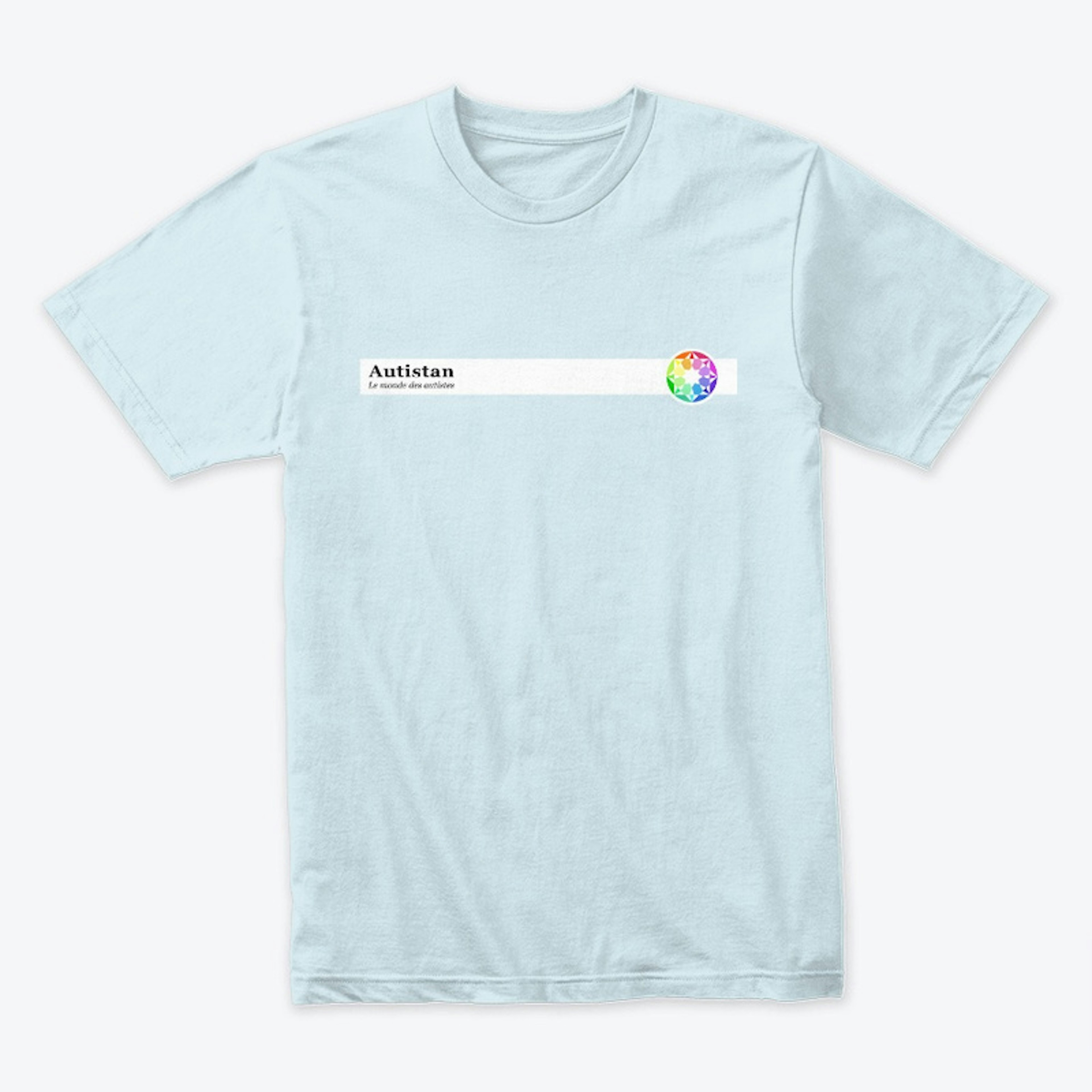 T-shirt minimaliste de l'Autistan [FR]