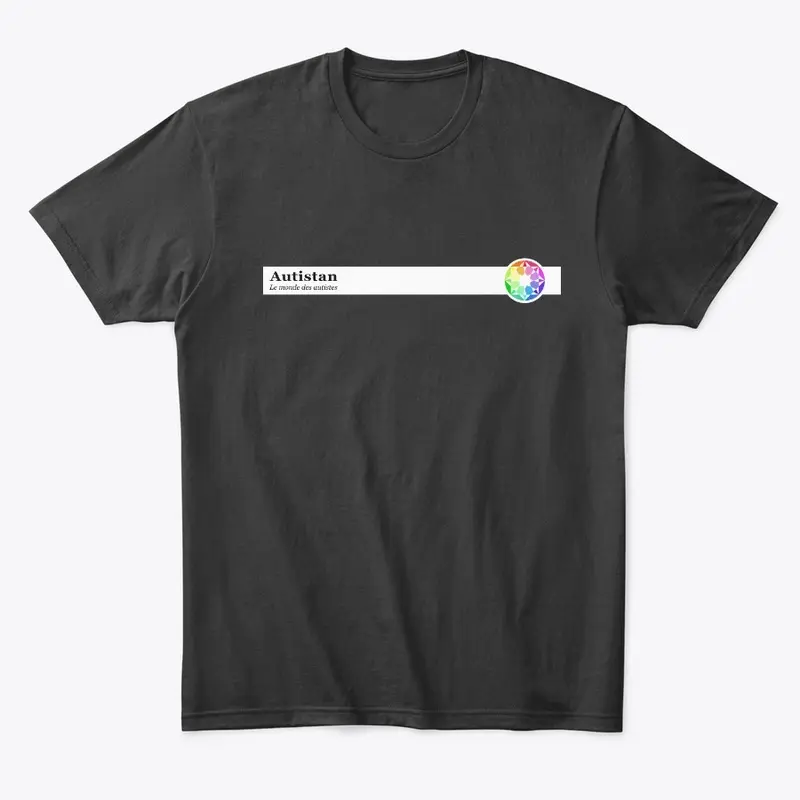 T-shirt minimaliste de l'Autistan [FR]