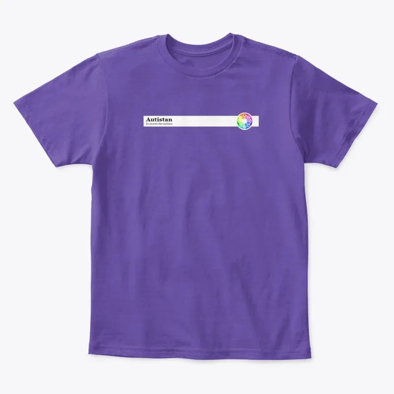 T-shirt minimaliste de l'Autistan [FR]